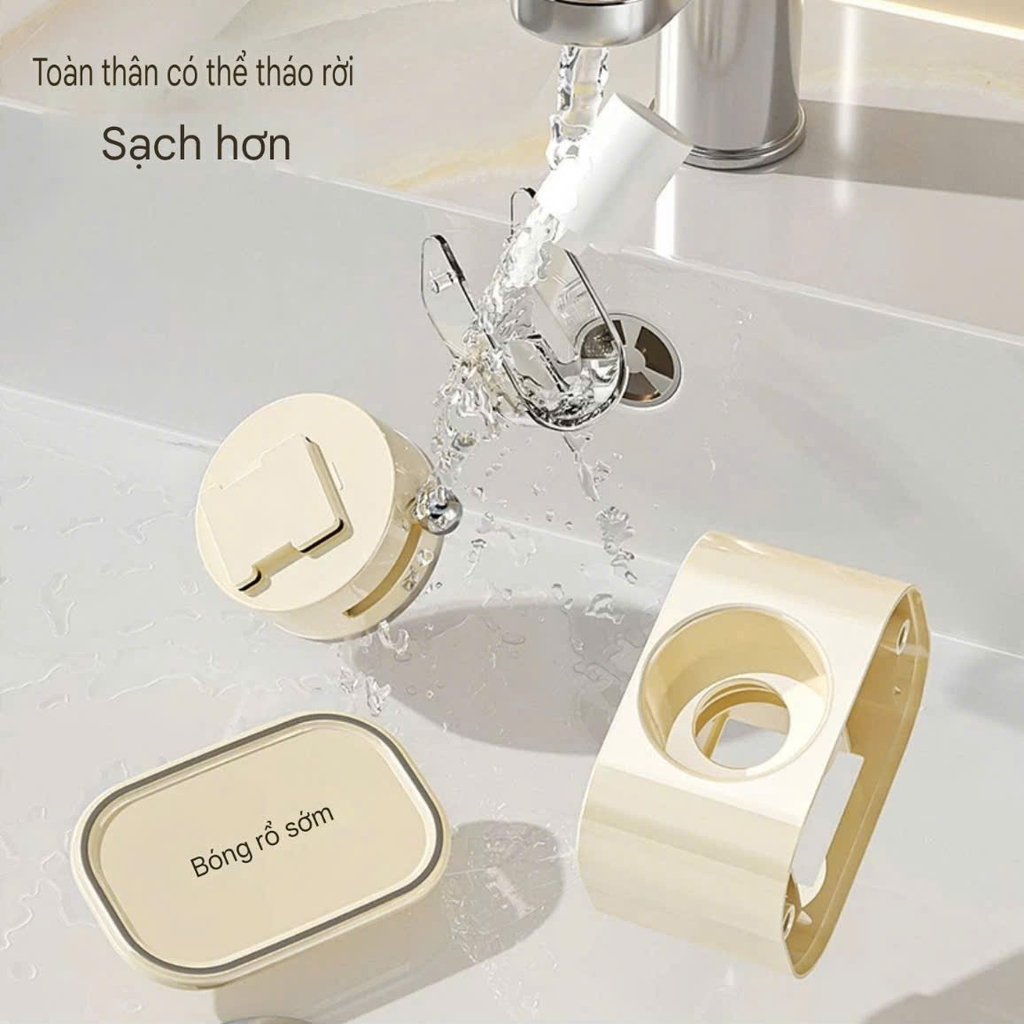Dụng cụ nhả kem đánh răng kiểu hút tường