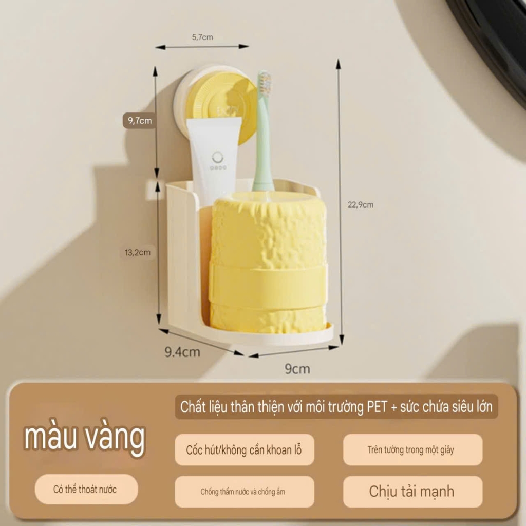 Giá để cốc và bàn chải kem đánh răng