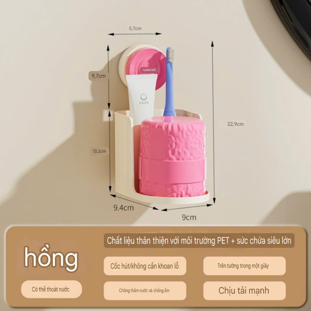 Giá để cốc và bàn chải kem đánh răng