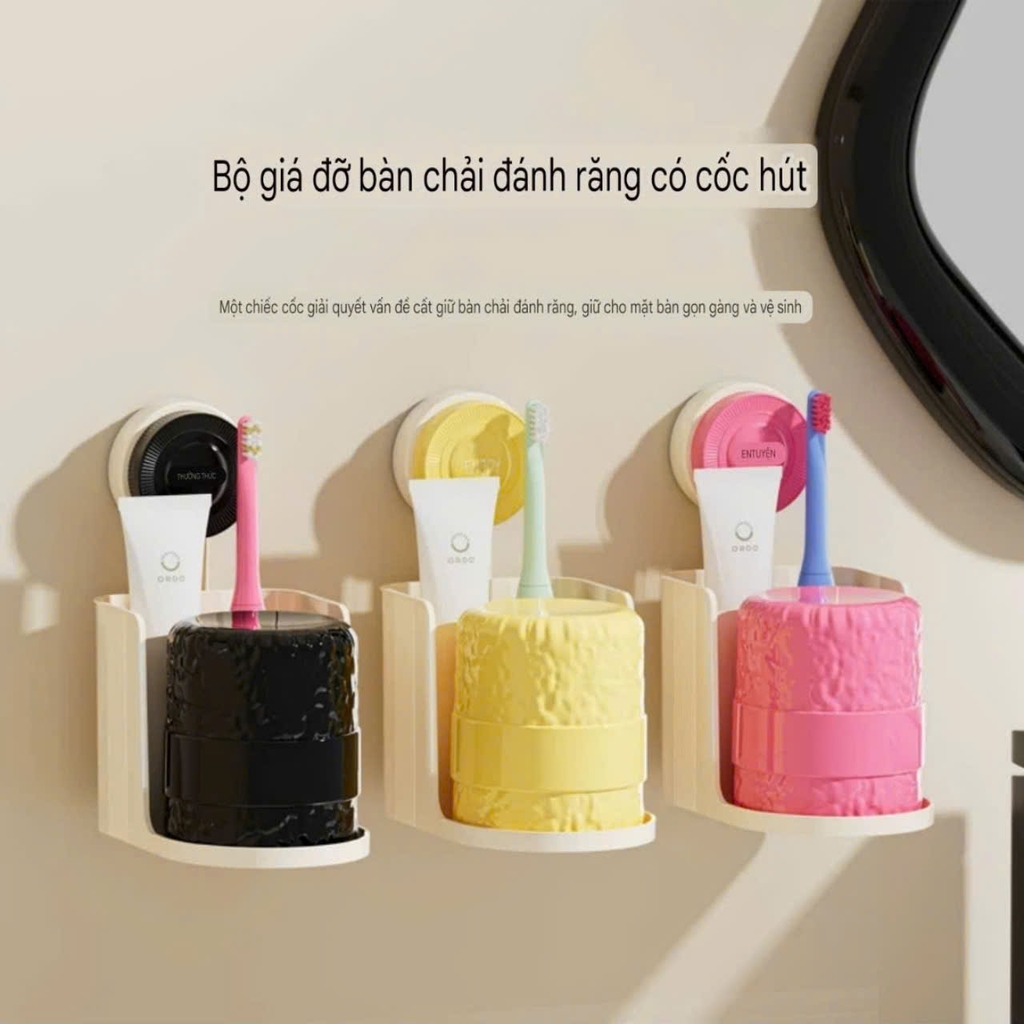 Giá để cốc và bàn chải kem đánh răng