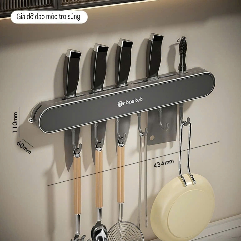 Giá để dao kiểu hút tường