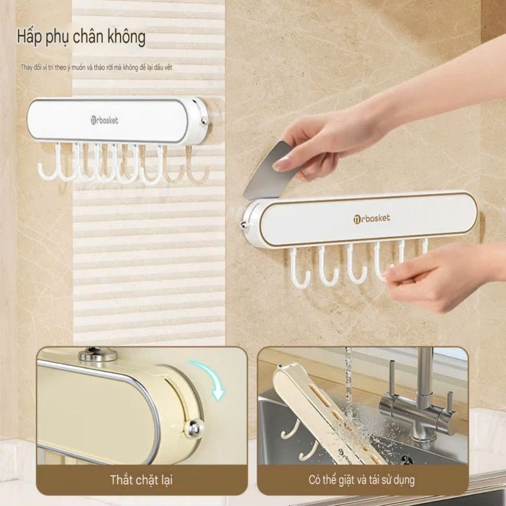 Giá để dao kiểu hút tường