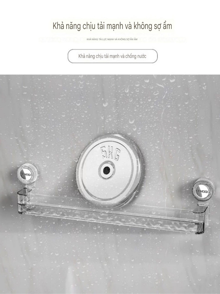 Giá để dép và treo khăn loại hút tường