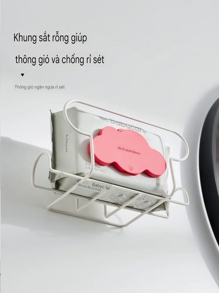 Giá để khăn giấy bằng thép phủ sơn men