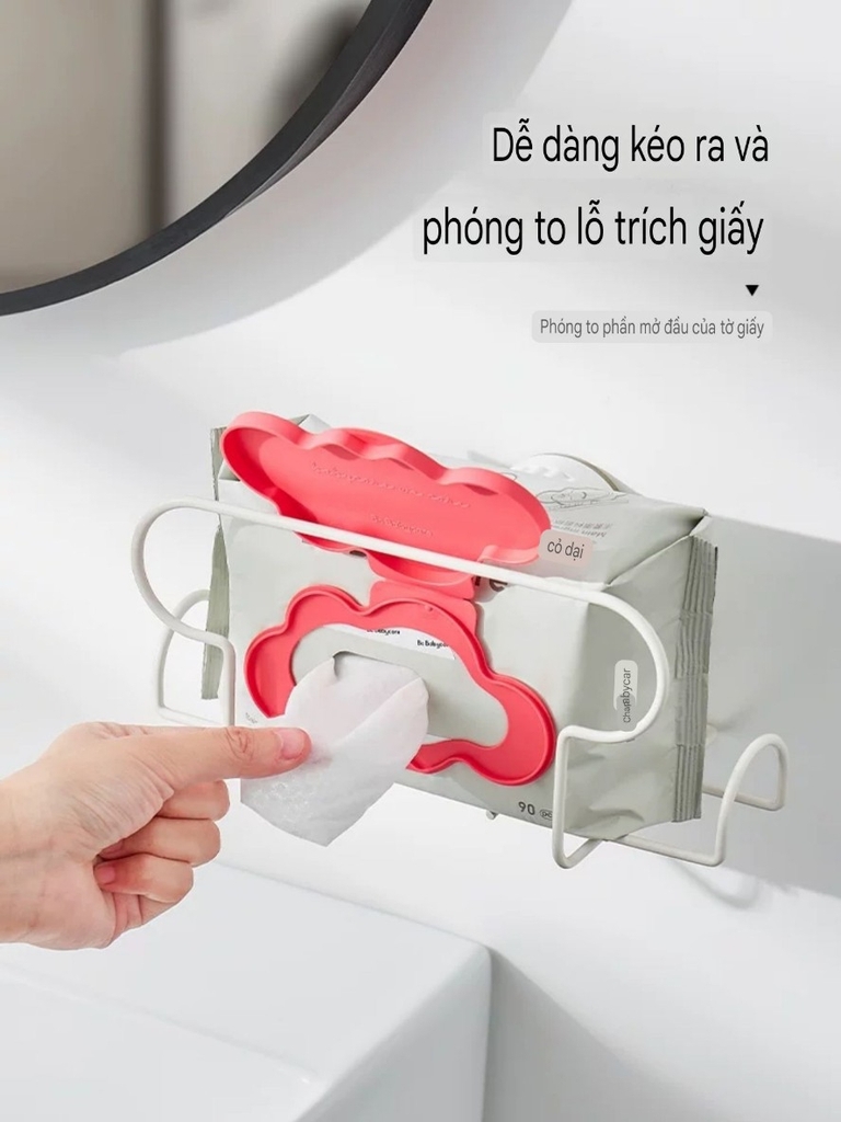 Giá để khăn giấy bằng thép phủ sơn men