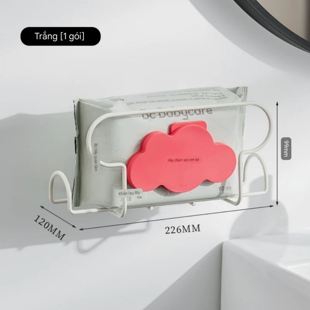 Giá để khăn giấy bằng thép phủ sơn men