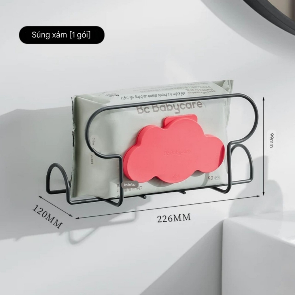 Giá để khăn giấy bằng thép phủ sơn men