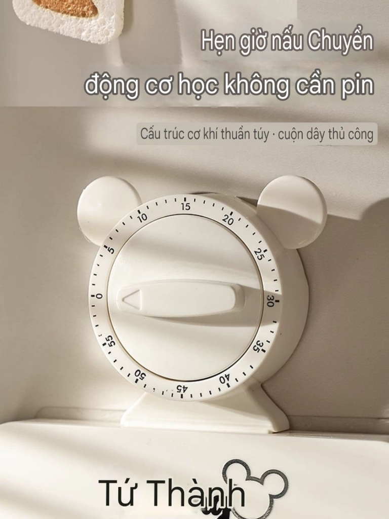 Giá đỡ nắp nồi 3 tầng có tích hợp đồng hồ hẹn giờ nấu ăn