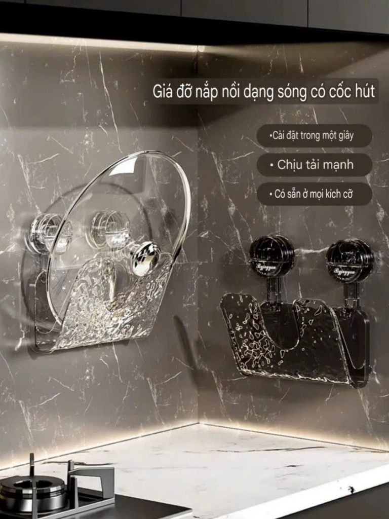 Giá đỡ nắp nồi hút tường