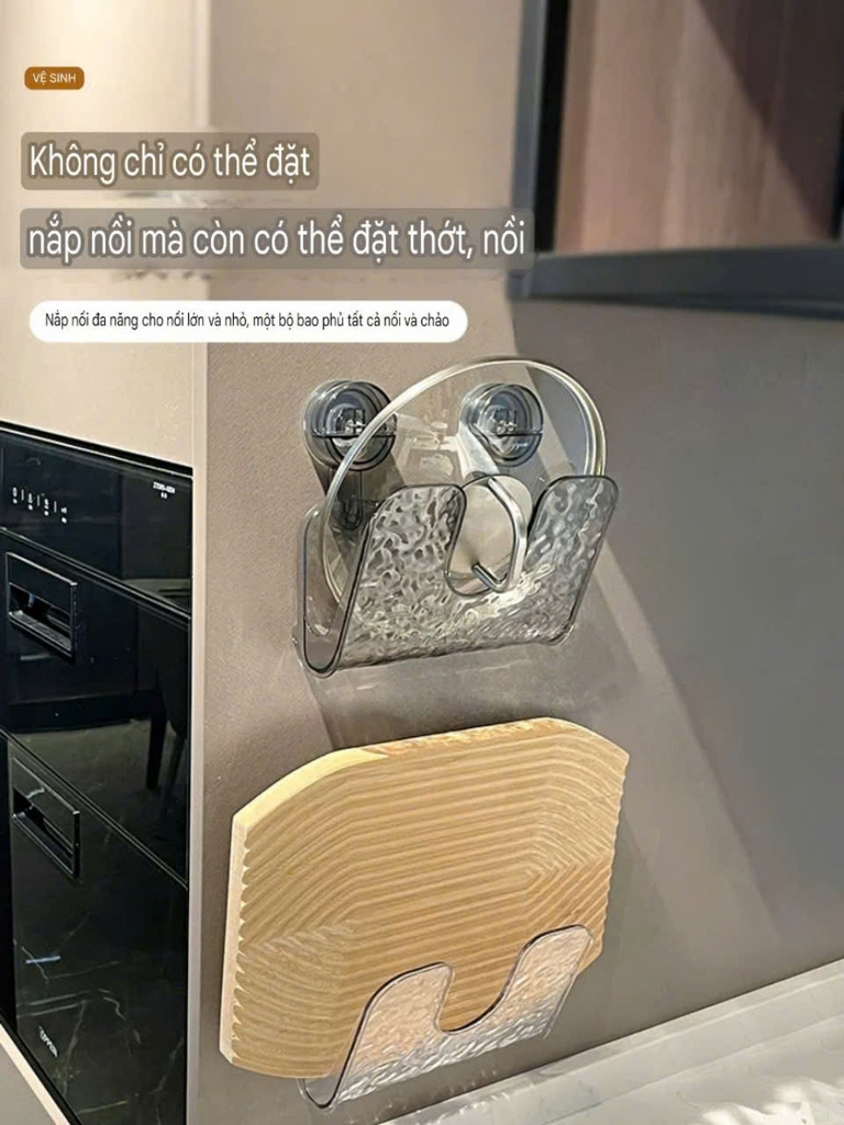 Giá đỡ nắp nồi hút tường