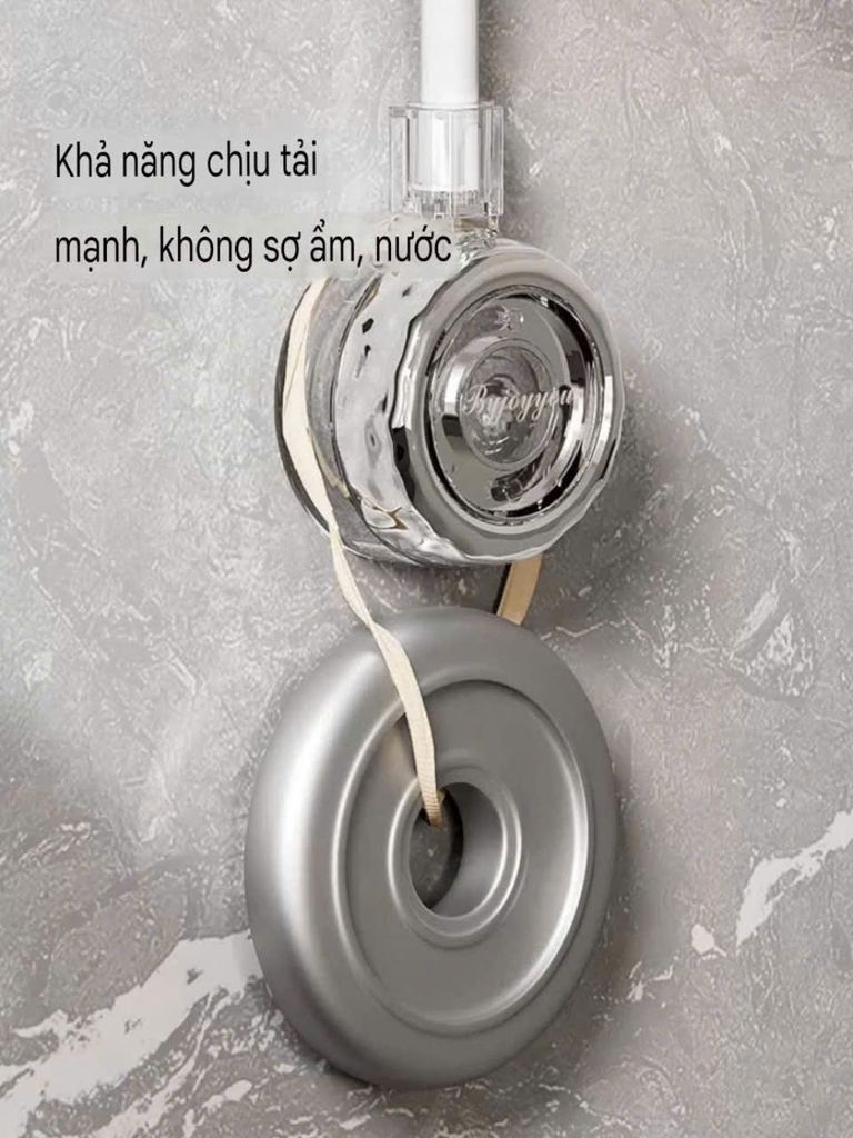 Giá đỡ vòi sen xoay 4 hướng kiểu hút tường