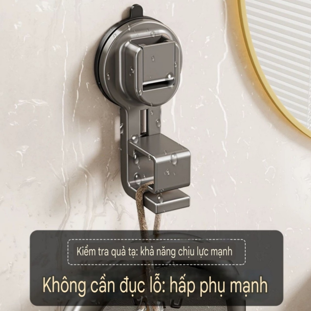 Móc treo thau chậu loại hút tường