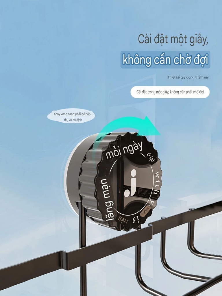 Giá phơi khô giày dép loại hút tường