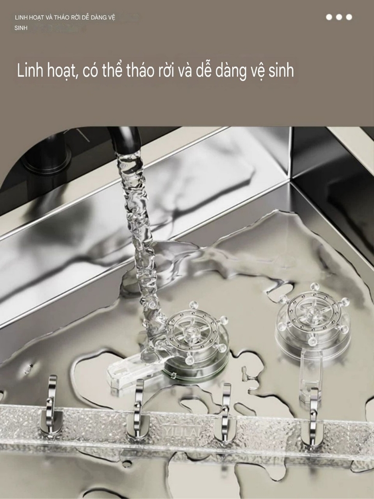 Cây treo đồ có 6 móc loại hút tường