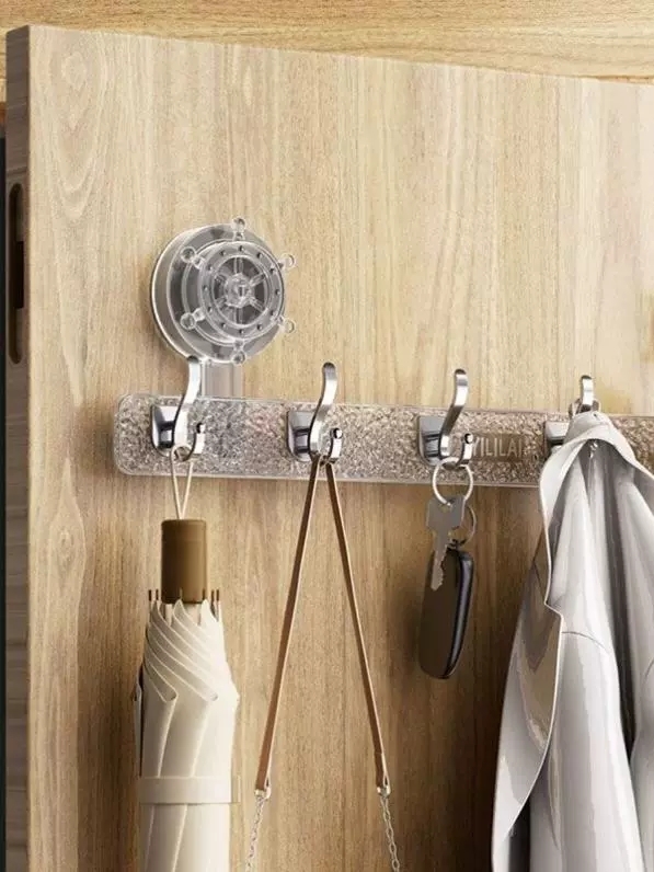 Cây treo đồ có 6 móc loại hút tường