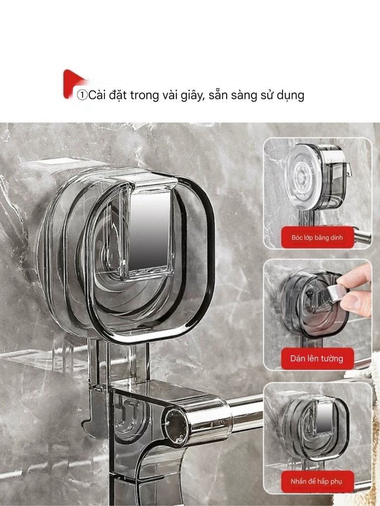 Giá treo khăn 2 tầng kích thước điều chỉnh