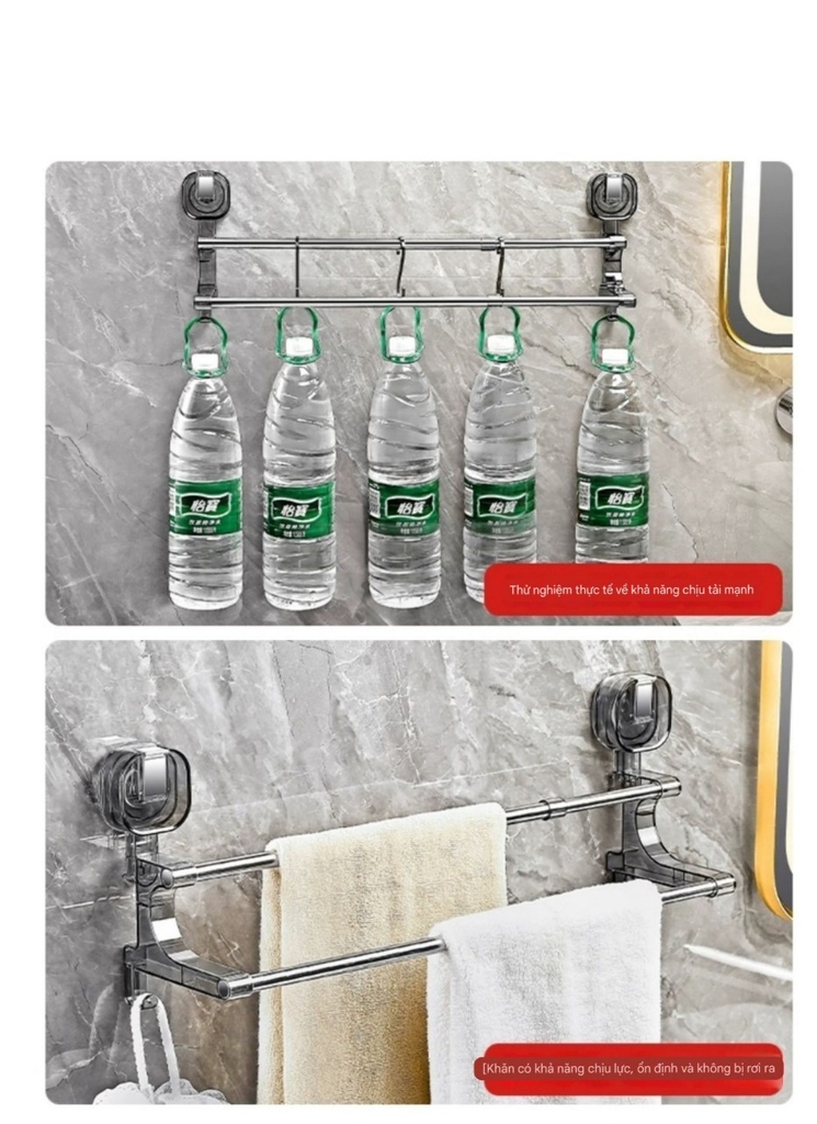 Giá treo khăn 2 tầng kích thước điều chỉnh