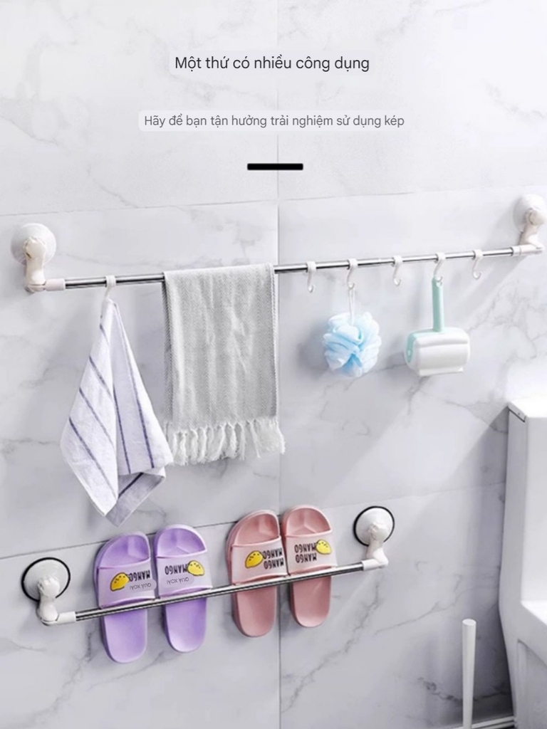 Thanh treo khăn tắm không cần khoan tường