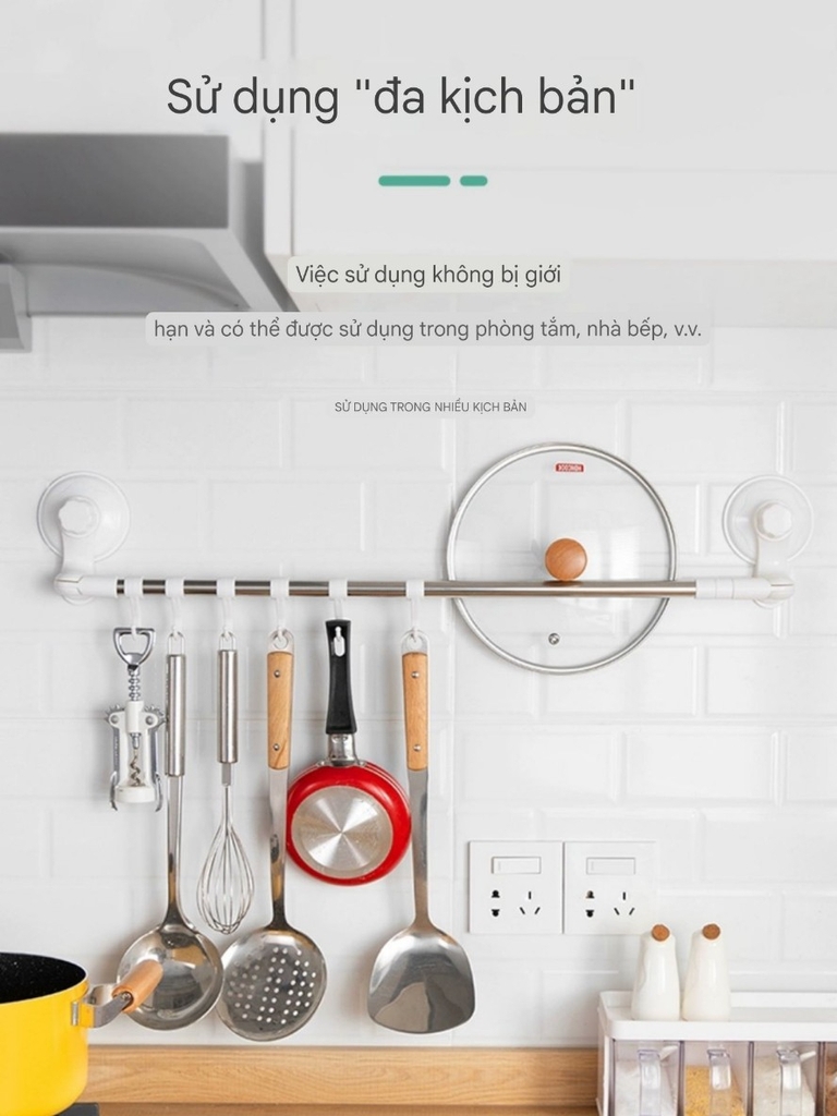 Thanh treo khăn tắm không cần khoan tường