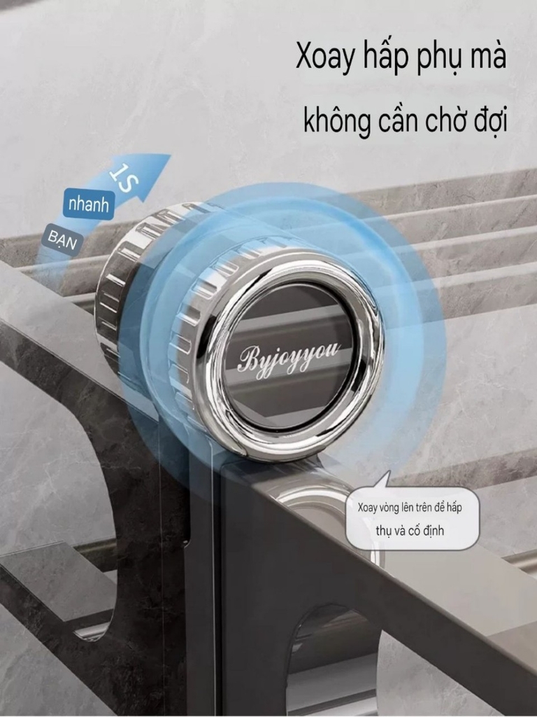 Giá treo khăn loại 4 chân hút tường