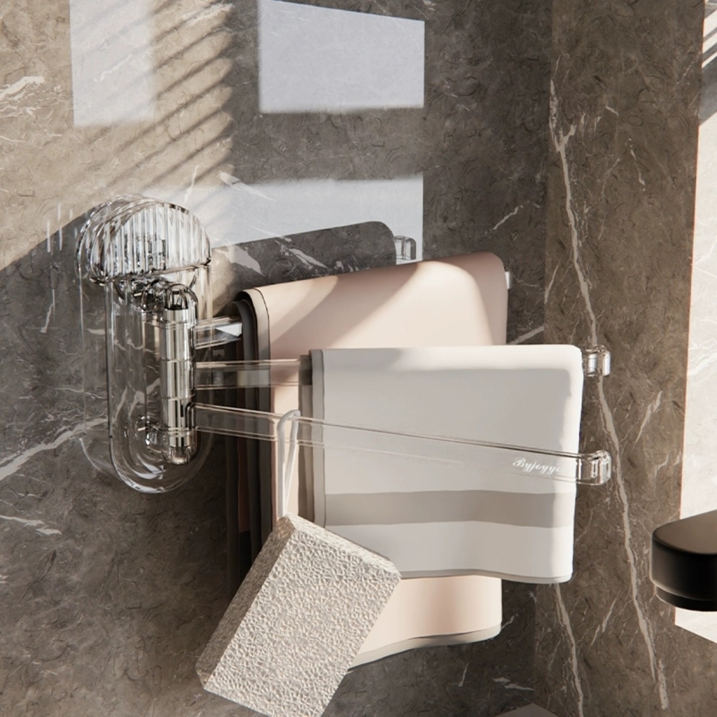 Giá treo khăn nhà bếp có 3 nhánh loại hút tường