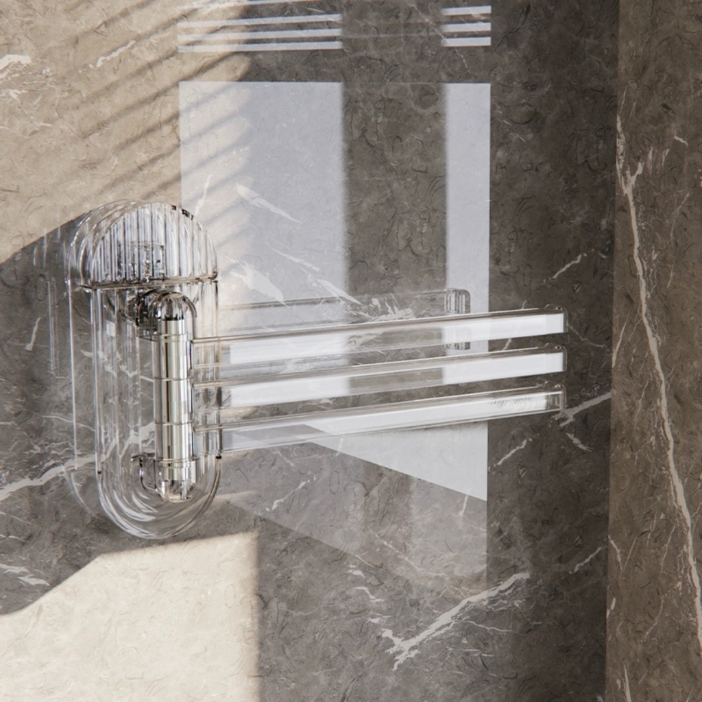 Giá treo khăn nhà bếp có 3 nhánh loại hút tường