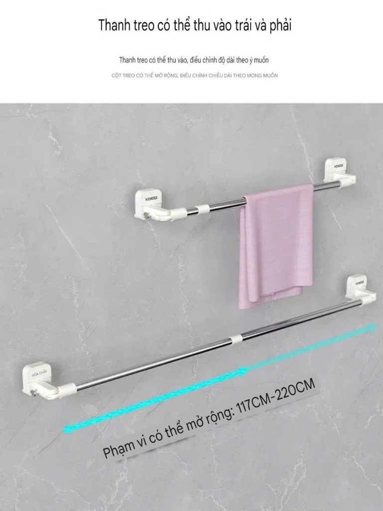 Giá treo quần áo chăn mền điều chỉnh kích thước