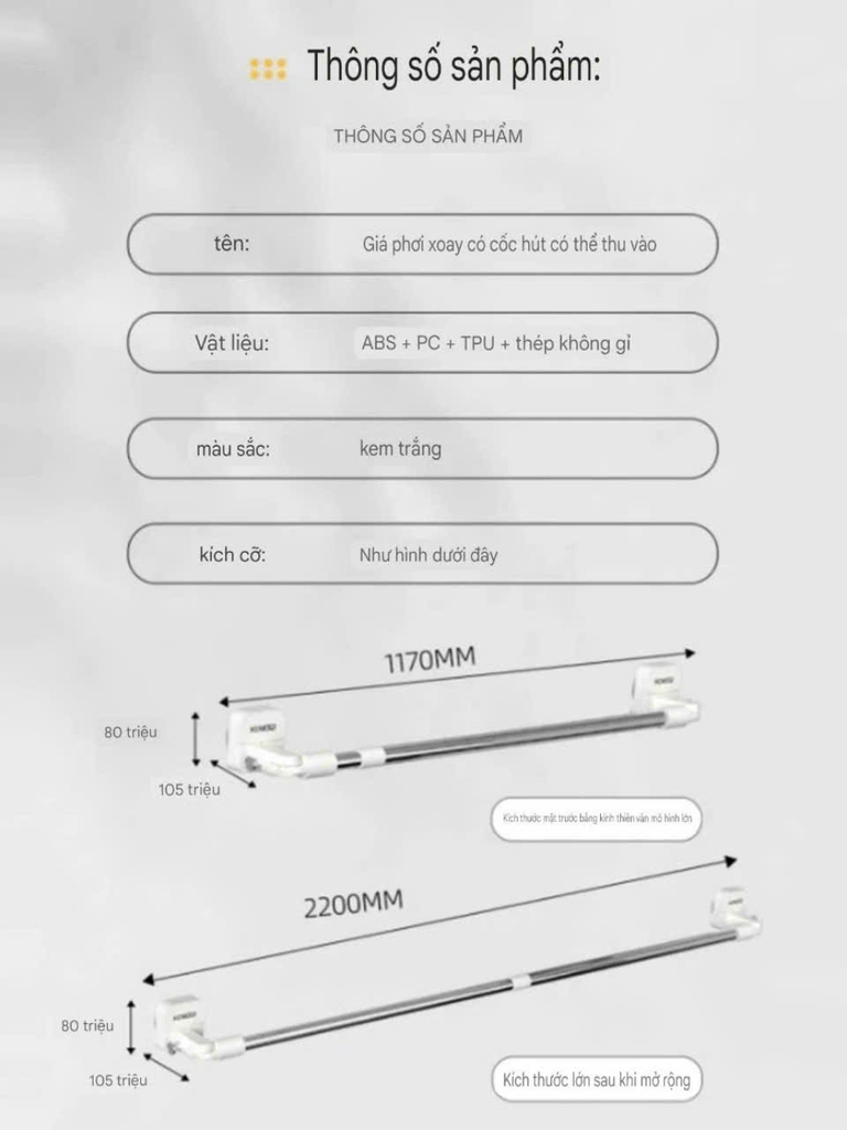 Giá treo quần áo chăn mền điều chỉnh kích thước