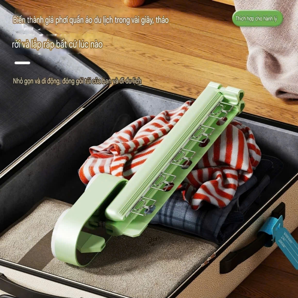 Giá treo quần áo kiểu hút tường