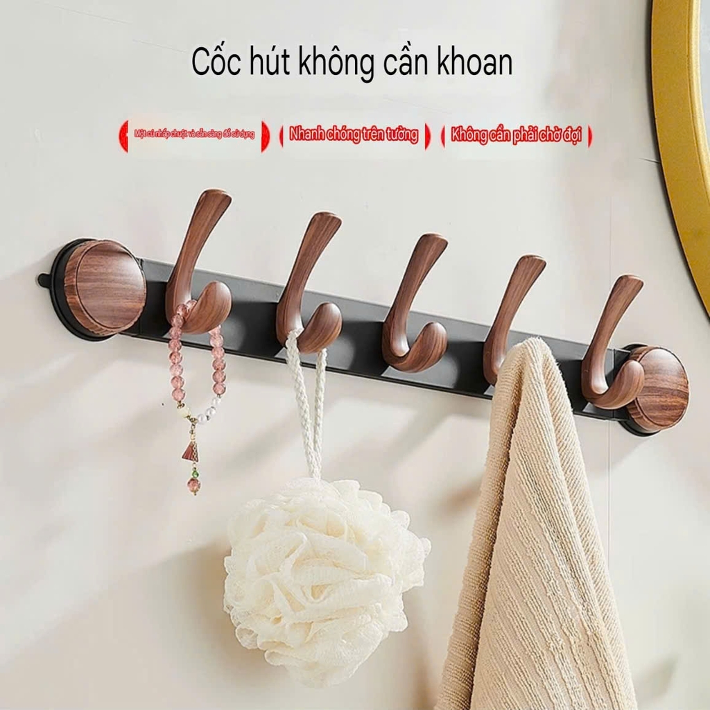 Giá treo quần áo màu đen óc chó