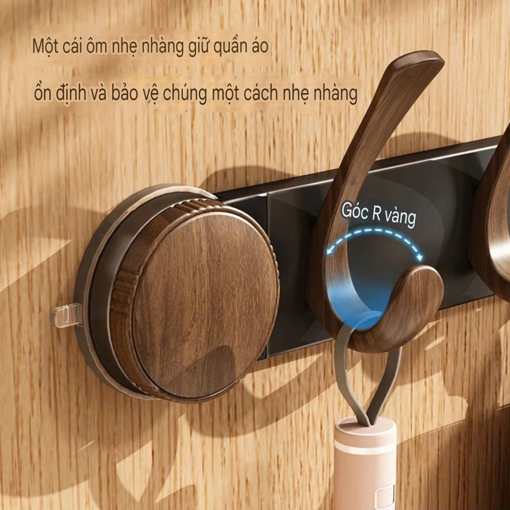 Giá treo quần áo màu đen óc chó