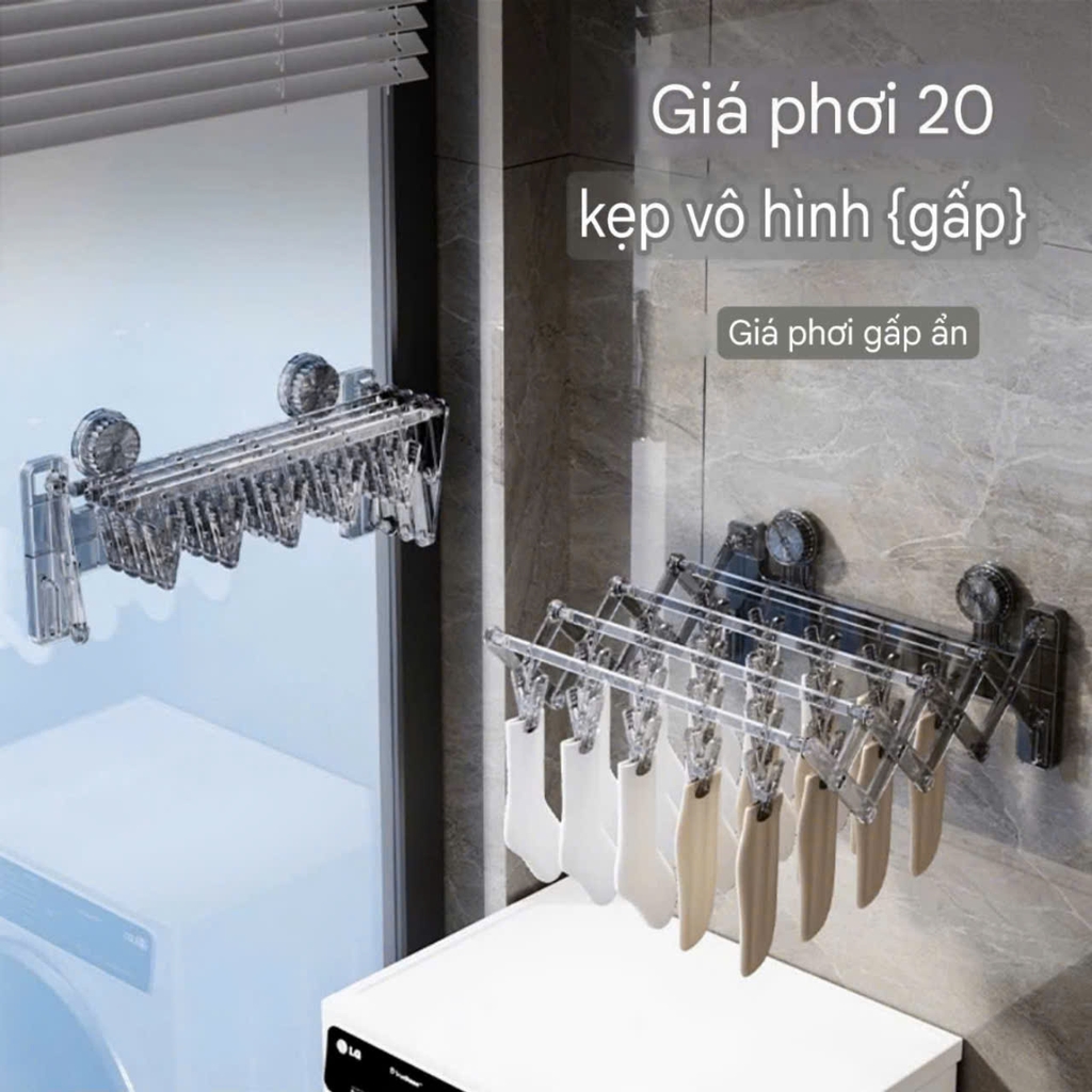 Giàn phơi đồ kiểu xếp gọn