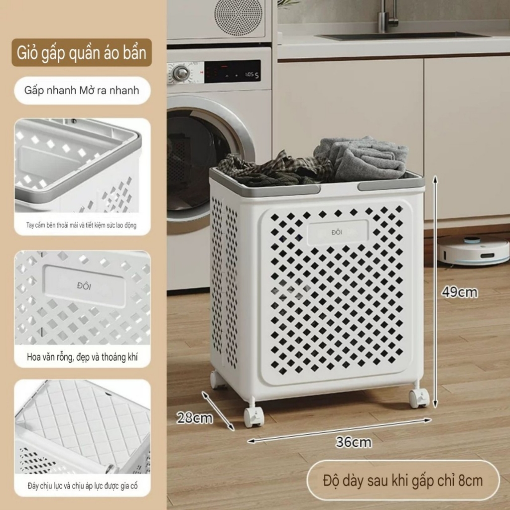 Giỏ đựng đồ kiểu xếp gọn