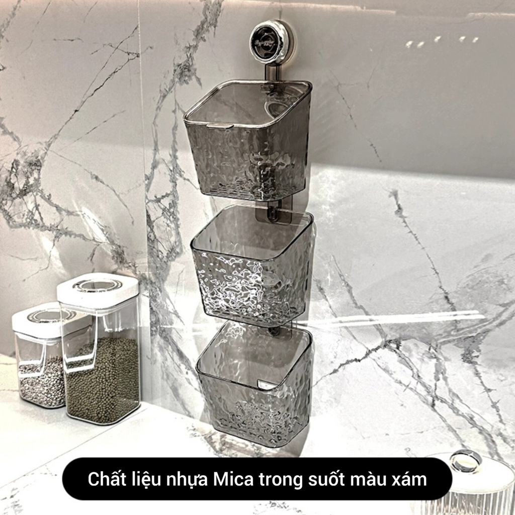 Hộp 3 tầng đựng đồ nhà bếp nhà tắm