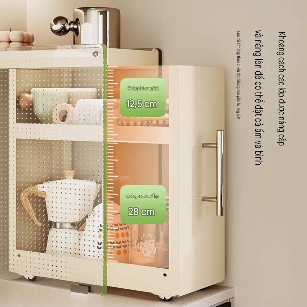 Hộp 3 tầng kéo ra để đồ nhà bếp