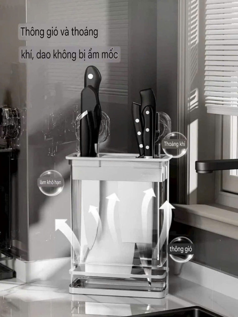 Hộp để dao kiểu hút tường