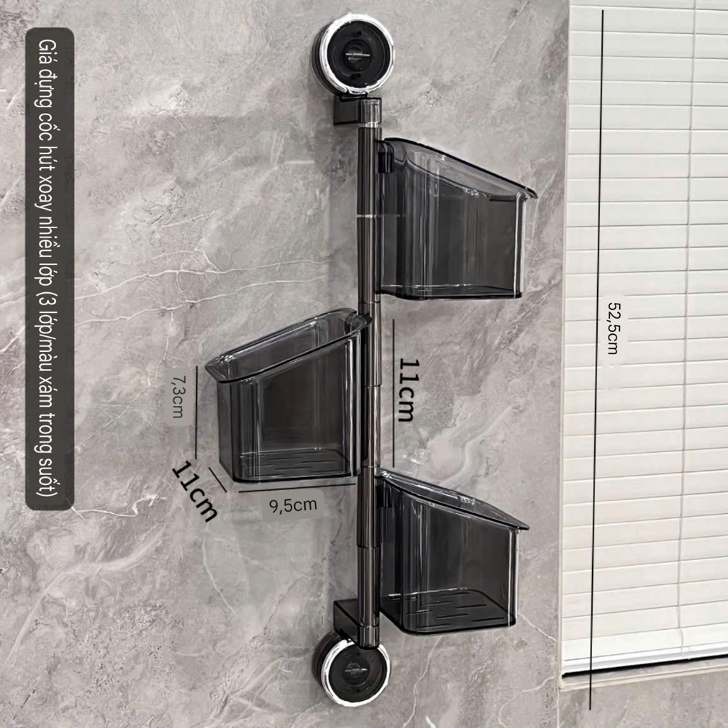 Hộp để hành tỏi 3 tầng xoay 180 độ