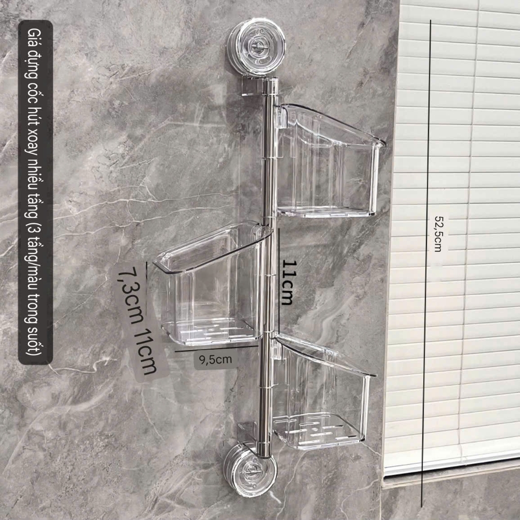 Hộp để hành tỏi 3 tầng xoay 180 độ