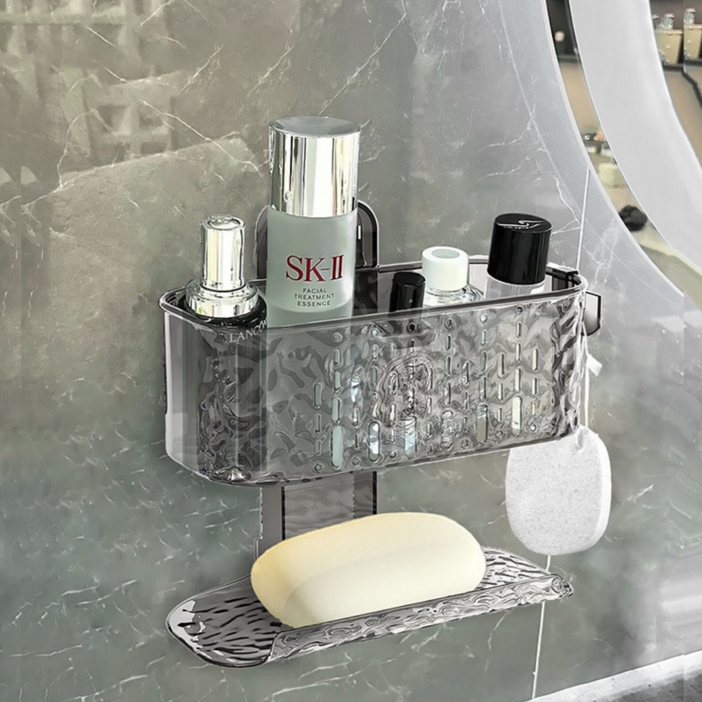 Hộp để khăn giấy 2 tầng kiểu hút tường