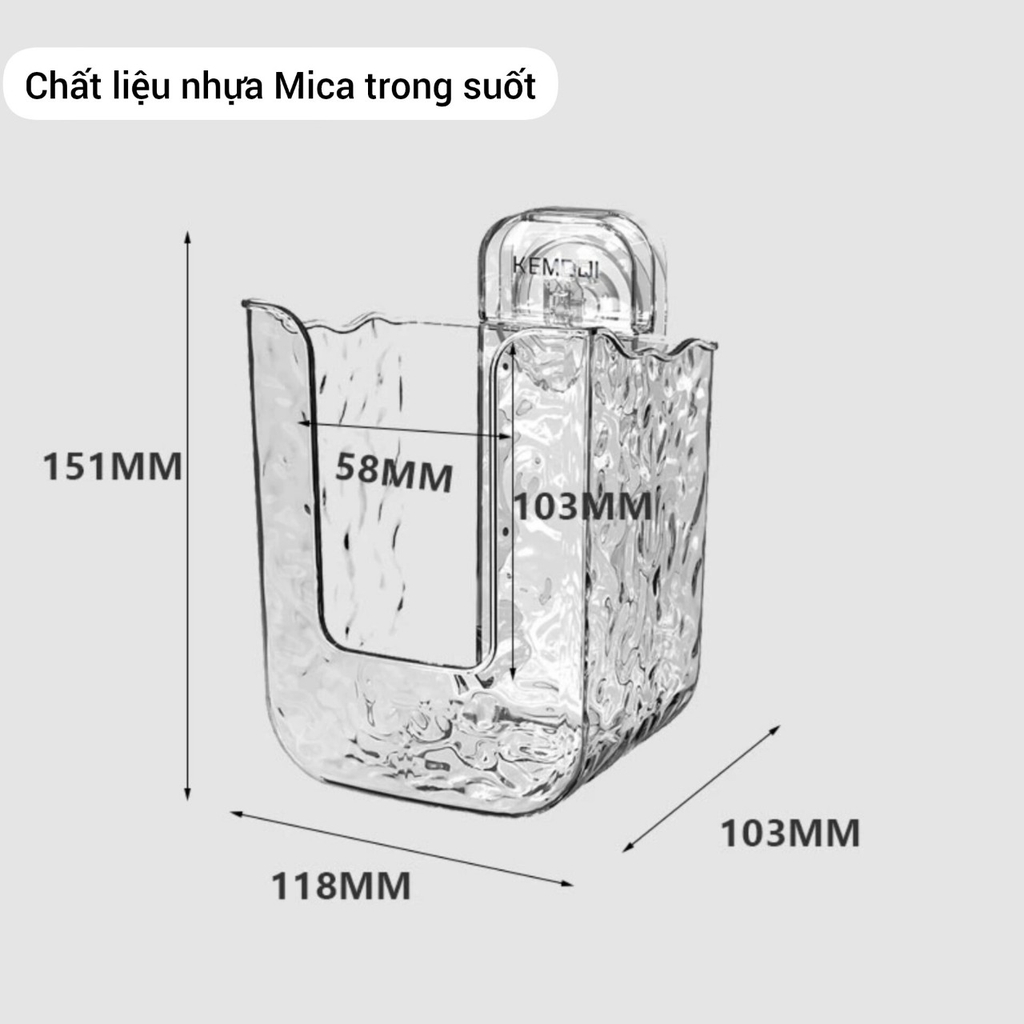 Hộp để khăn giấy ngược loại hút tường