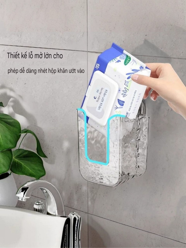 Hộp để khăn giấy ngược loại hút tường