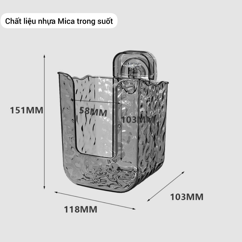 Hộp để khăn giấy ngược loại hút tường