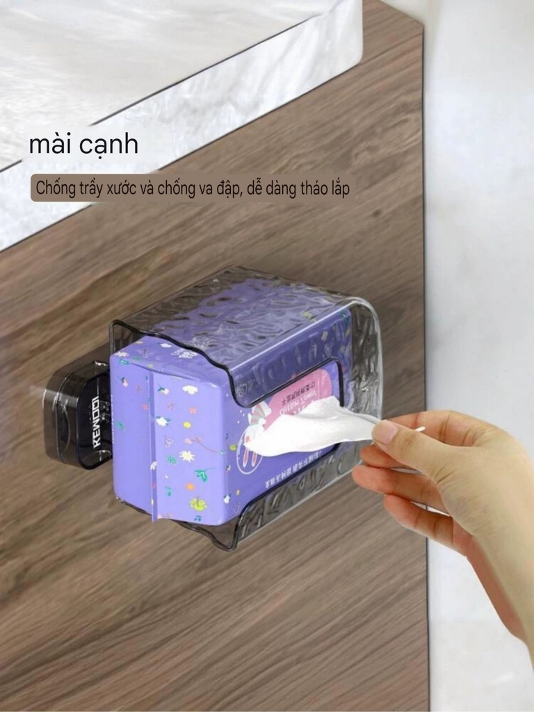 Hộp để khăn giấy ngược loại hút tường
