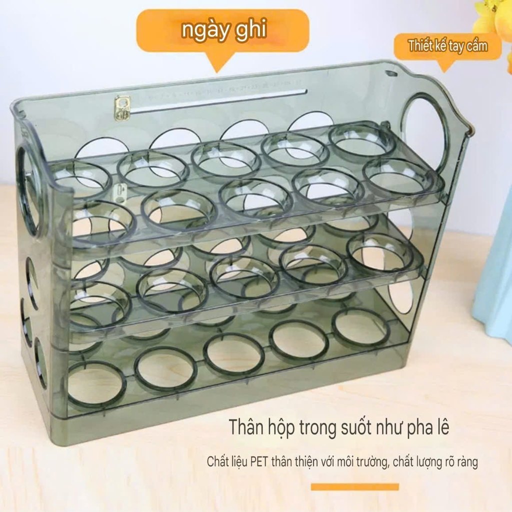 Hộp để trứng nắp tự động đống