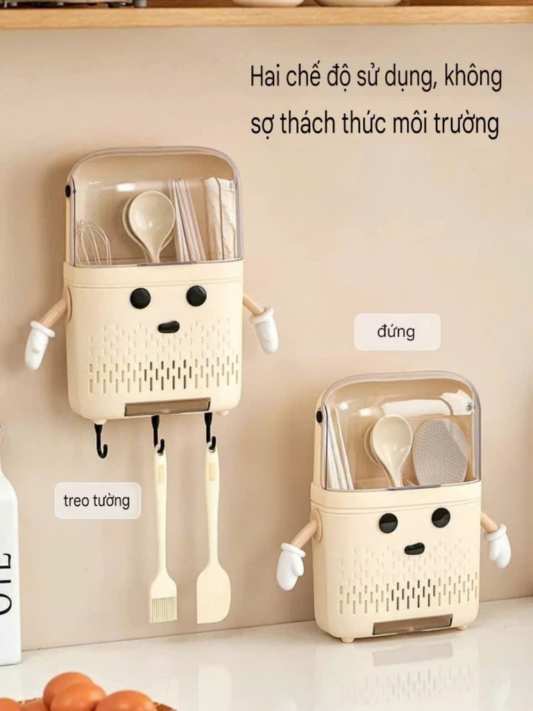 Hộp đựng đũa dán tường hình cánh tay