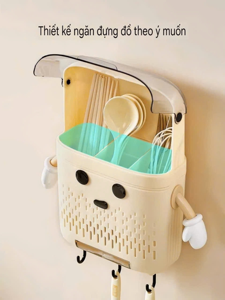 Hộp đựng đũa dán tường hình cánh tay