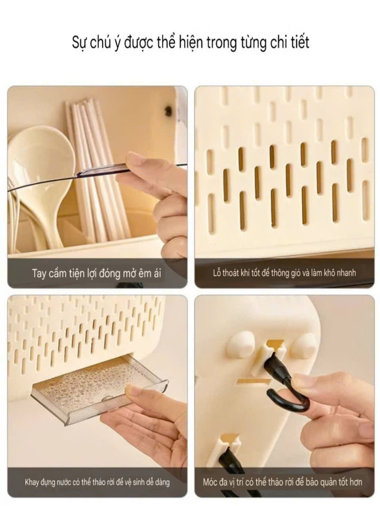 Hộp đựng đũa dán tường hình cánh tay