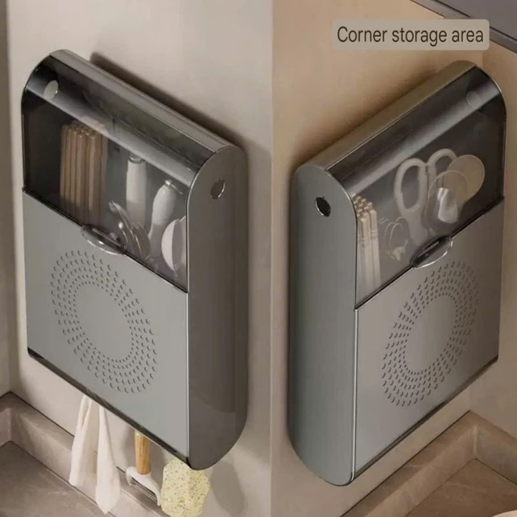 Hộp đựng đũa dán tường kiểu hình vuông