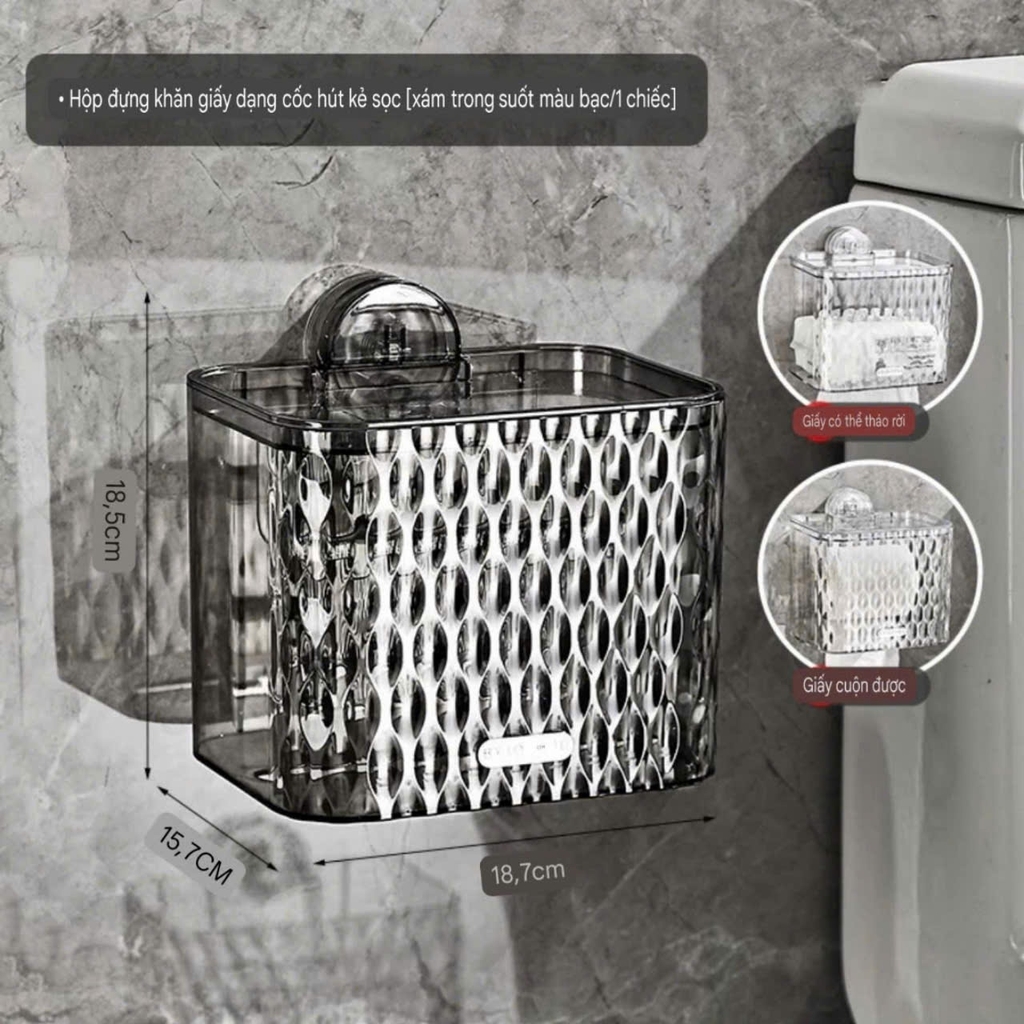 Hộp đựng giấy kiểu hút tường