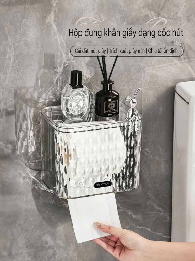 Hộp đựng giấy kiểu hút tường